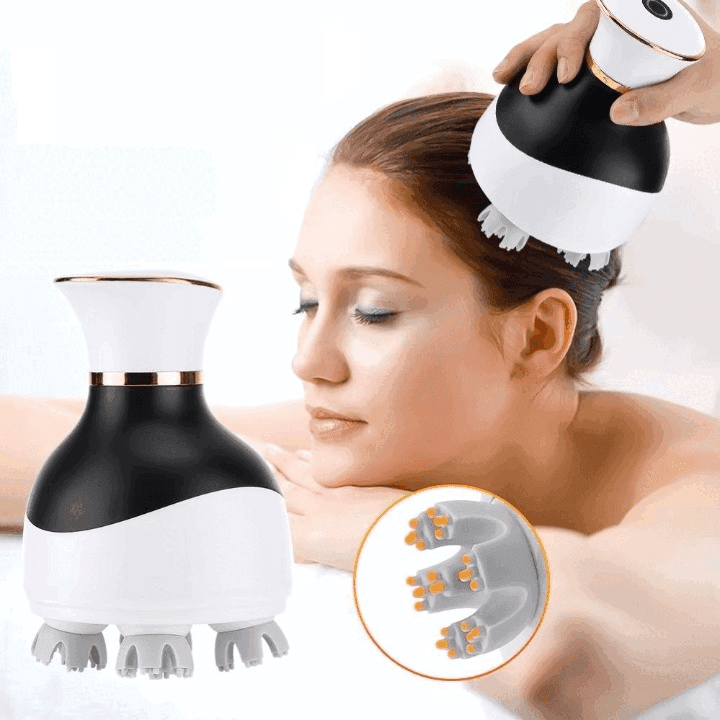 Rechargeable Deep Kneading Scalp Massager 3D Head Massager