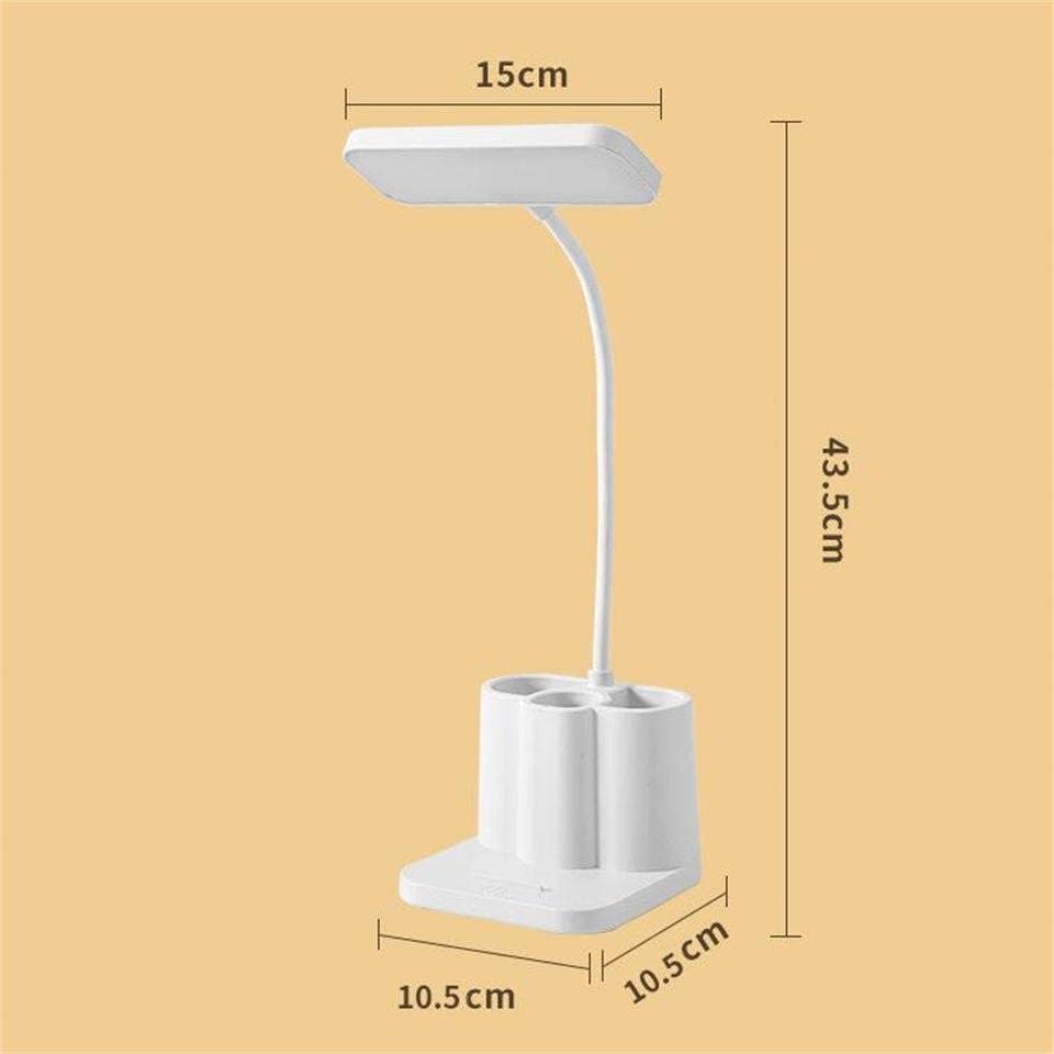 Rechargeable LED Study Lamp With Pen & Phone Holder – 3 Color Modes, Eye Care & Flexible view 5