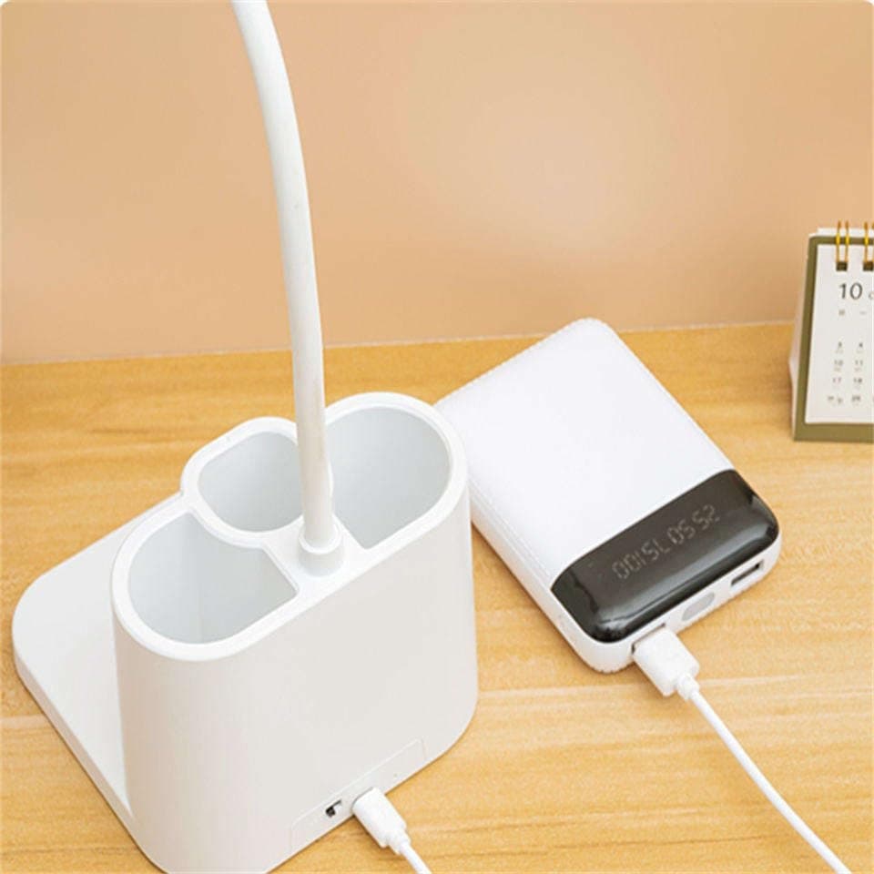 Rechargeable LED Study Lamp With Pen & Phone Holder – 3 Color Modes, Eye Care & Flexible view 2