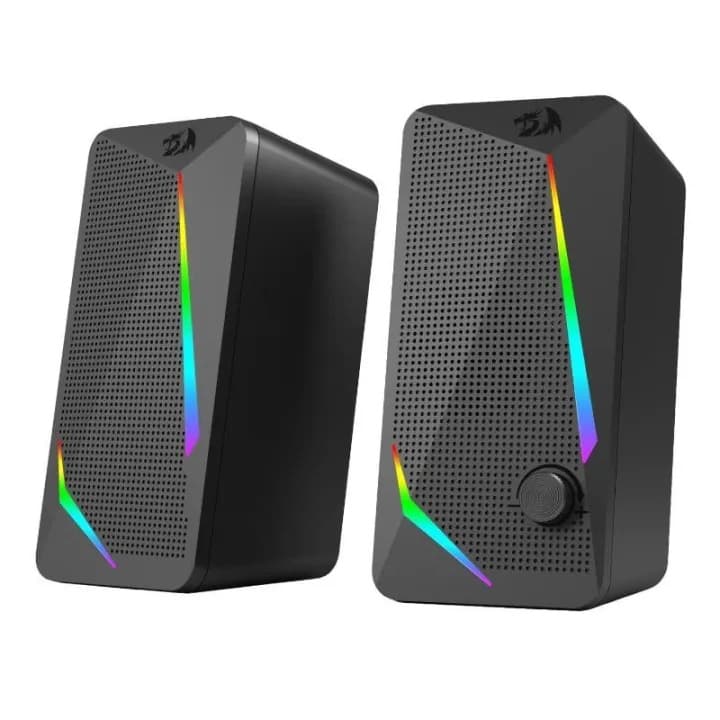 Redragon GS510 Waltz Gaming Speaker 2.0 Channel PC Computer Stereo Speaker With 4 Colorful LED Backlight Modes