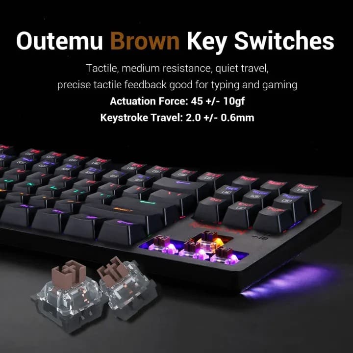Redragon S113 Mechanical Gaming Keyboard Mouse Combo view 2