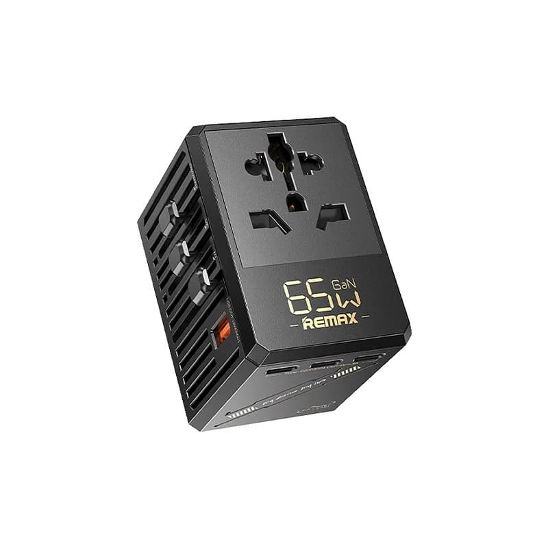 Remax RP U191 65W GaN Multifunctional Travel Adapter