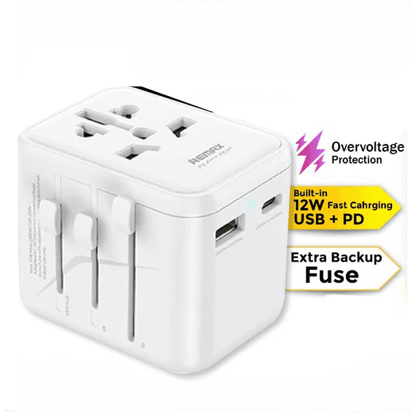 Remax RP U23 Astro Series 2.4A Universal Travel Adapter Charger 12W