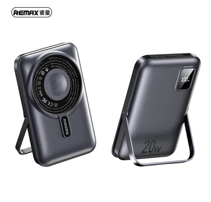 Remax RPP 695 Magnetic Wireless 10000mAh Powerbank With Foldable Stand