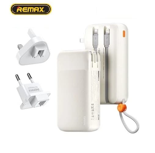 Remax RPP E6 Portable 200000mAh Powerbank With Charging Head Inbuilt Cables
