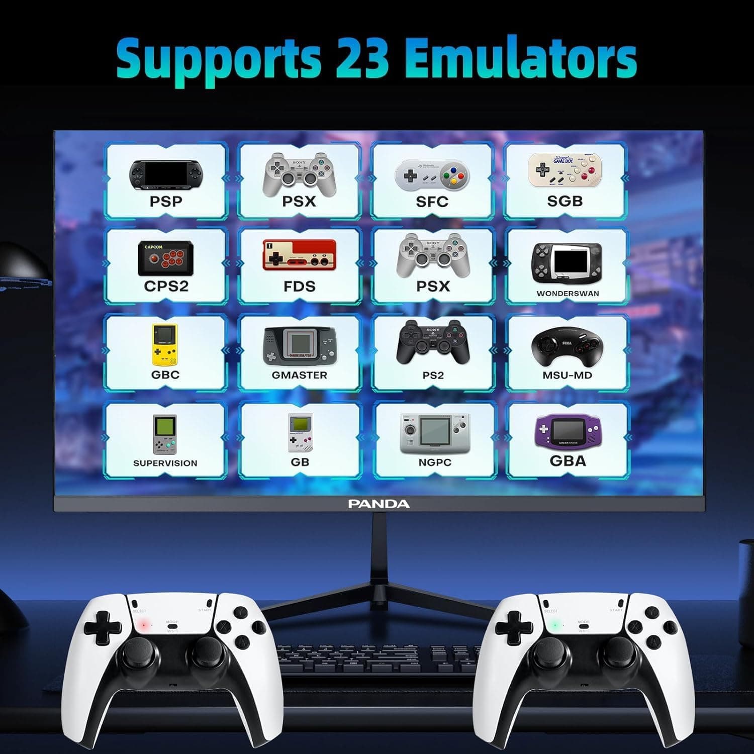 Retro Game Stick for TV 64GB Wireless HDMI Console with 21K Built In Games view 5