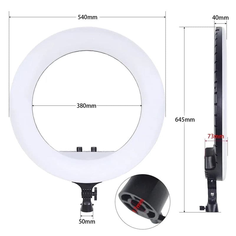 RL18 45CM LED Soft Ring Light With Stand Remote view 4