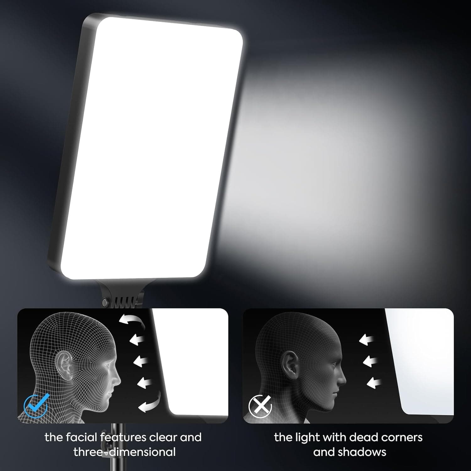 RL24 LED Video Light Panel Light With Tripod Stand And Remote view 3