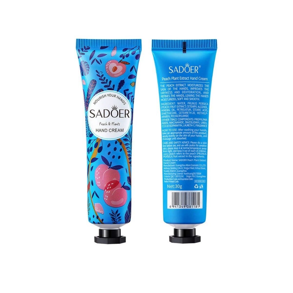 Sadoer Peach Hand Cream For Dry Hands 30g | Best for Gift and Use all Time view 2