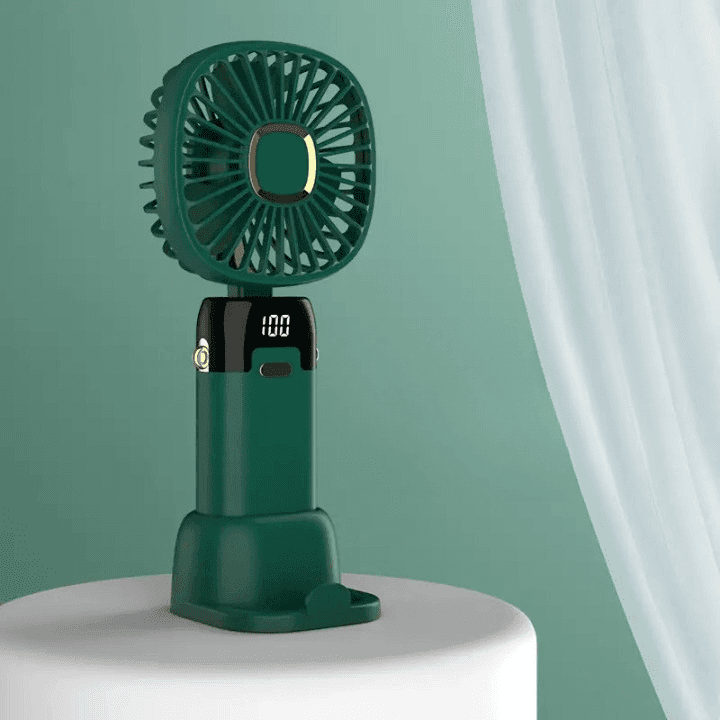 SF10 Handheld Mini Portable USB Rechargeable Fan With LED Display