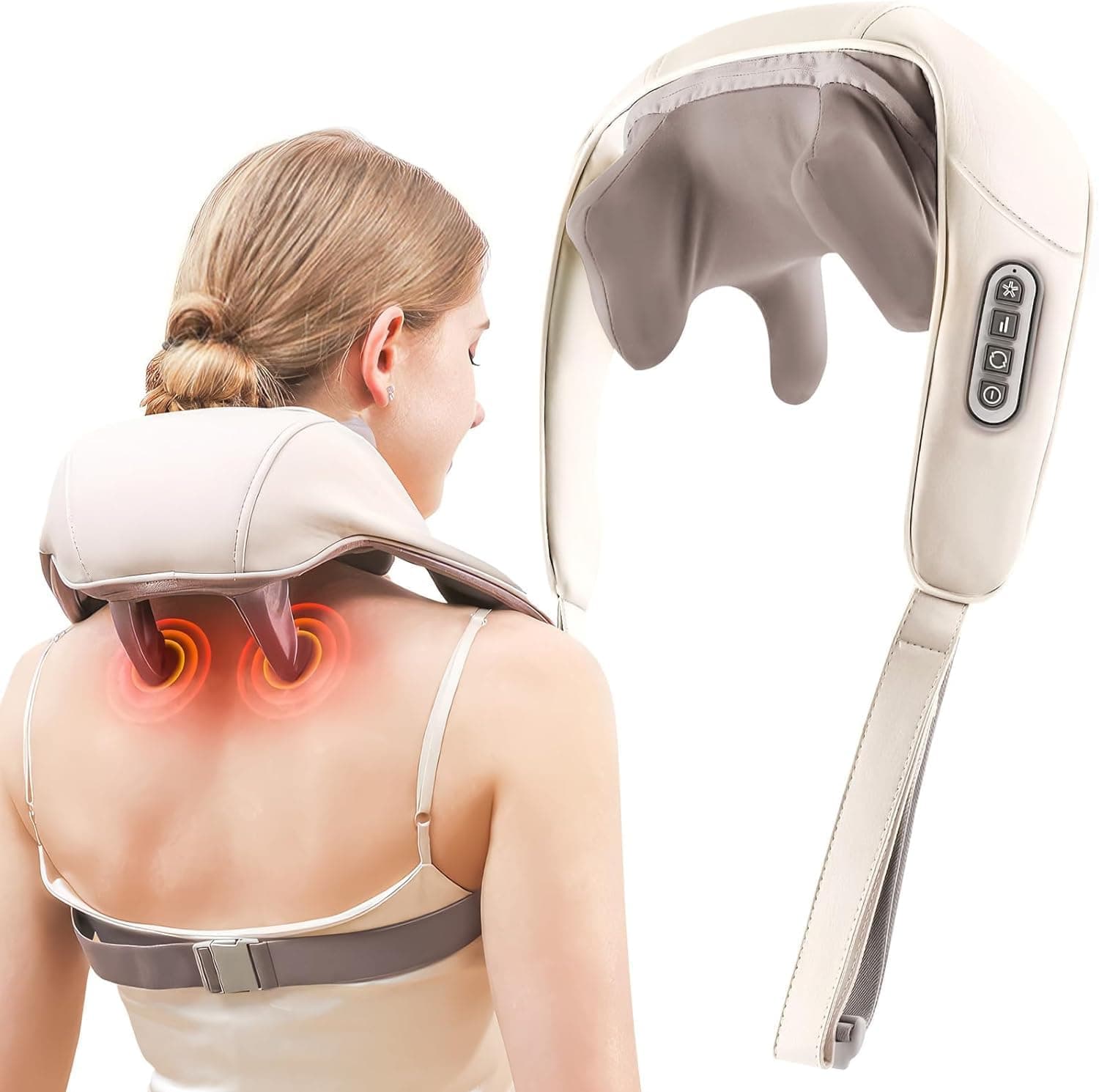 Shiatsu Heat Electric Rechargeable Neck & Shoulder Massager