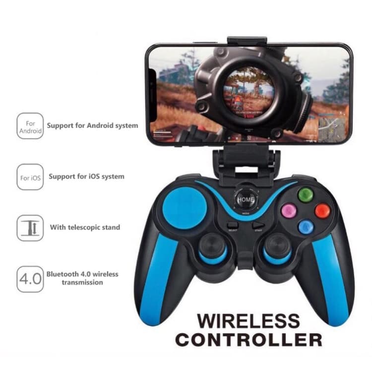 SHINECON S9 For Android/iOS Phones Wireless Bluetooth Direct Play Game Handle With Holder view 2