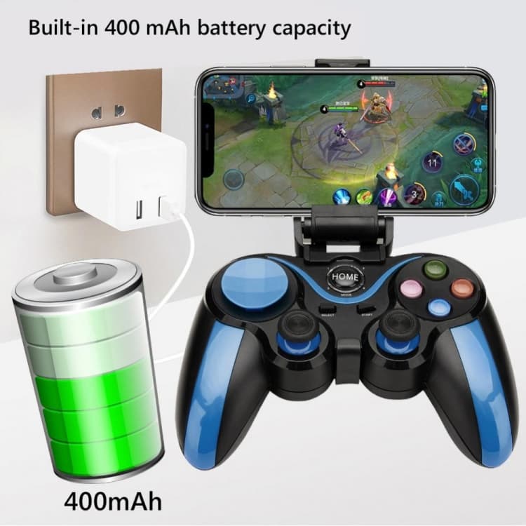 SHINECON S9 For Android/iOS Phones Wireless Bluetooth Direct Play Game Handle With Holder view 3