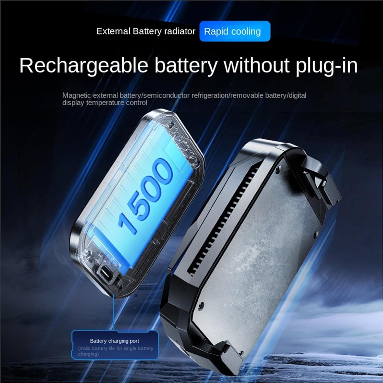 SL14 Mobile Phone Cooler With Battery 3 Gear Adjustable view 3