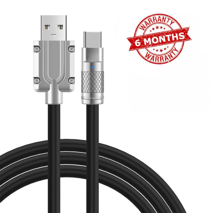 SM Tech S224 1M 60W Metal Liquid Silicone Fast Charge Mobile Charger Cable