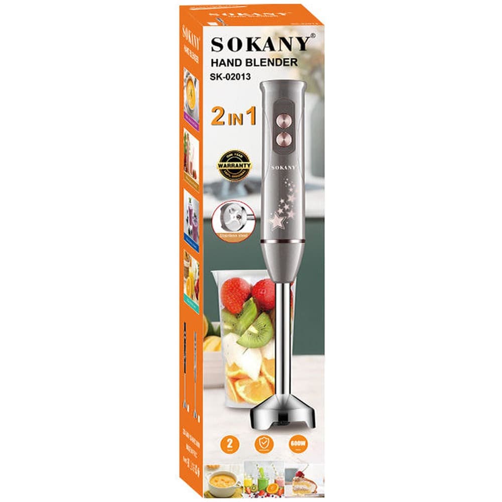 SOKANY SK 02013 Hand Blender – 2-in-1 Electric Handheld Blender With Stainless Steel Blades view 4