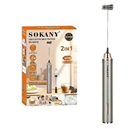 Sokany SK-02018 2-in-1 USB Rechargeable Coffee Beater Hand Mixer / Frother view 3