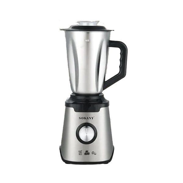 Sokany SK‑03012 Multi Purpose Blender 2‑in‑1 With Mill, 3 Speed Settings, 400 W, 1.5 L Stainless Steel