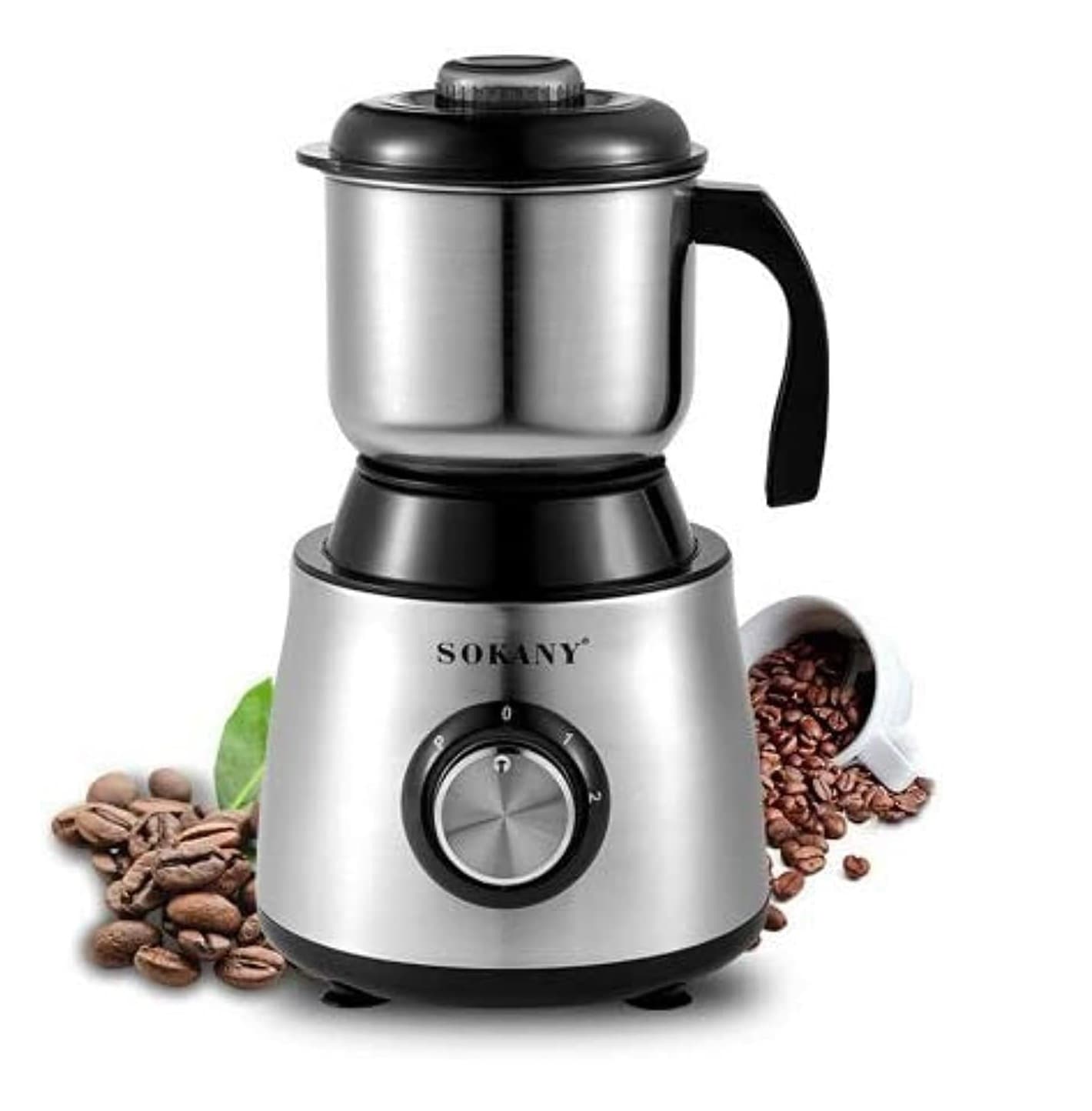 Sokany SK 156 Stainless Steel Grinding Mixer With 2 Speeds & Whiskers 500W