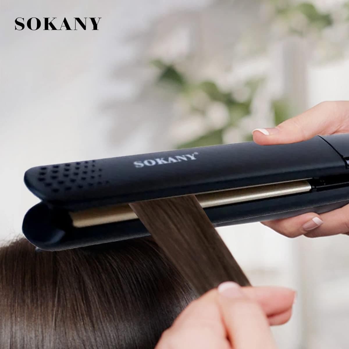 Sokany SK‑1901 Professional Hair Straightener Flat Iron With Adjustable Temperature & LCD Display view 3