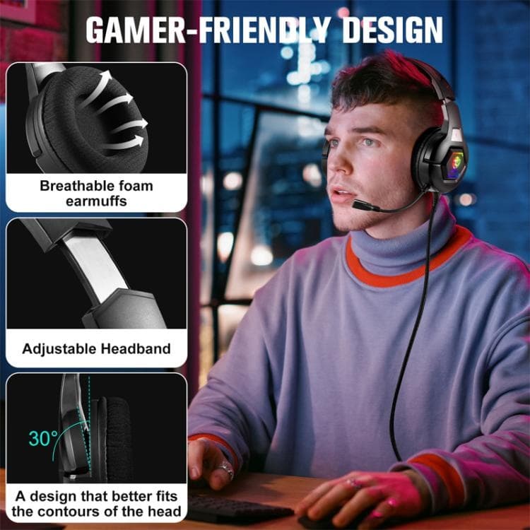 SoulBytes S100 Omni-directional Microphone Esports Gaming Headphone view 4