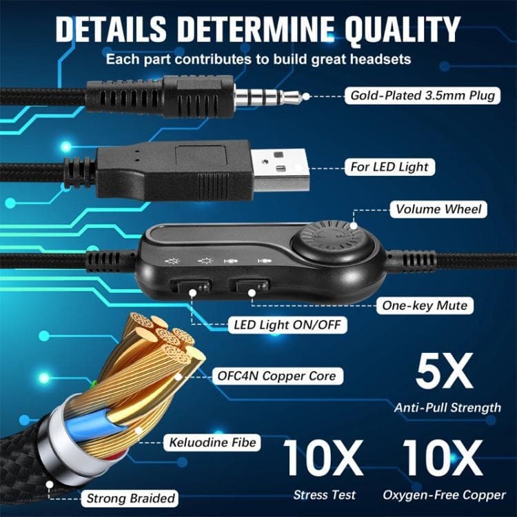 SoulBytes S100 Omni-directional Microphone Esports Gaming Headphone view 6