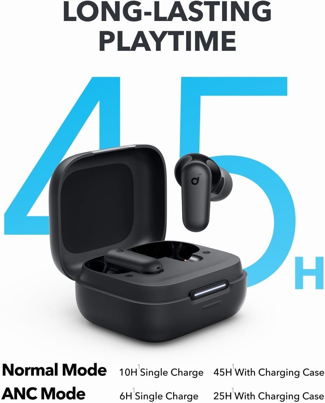Soundcore P30i by Anker Noise Cancelling Earbuds, Powerful Bass, 45H Playtime, IP54 view 6