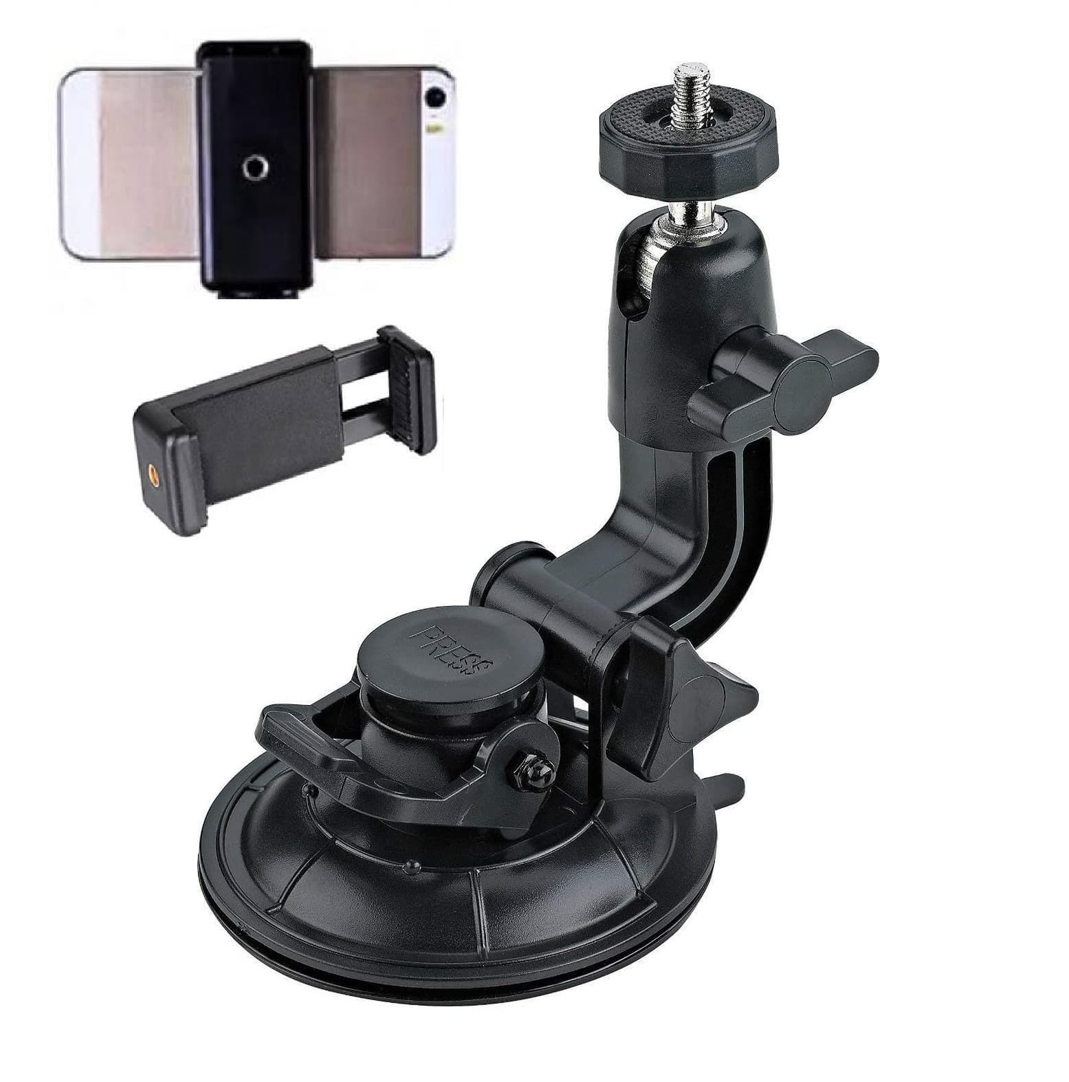 Suction Car Mount Holder For Action Camera And Mobile Phones