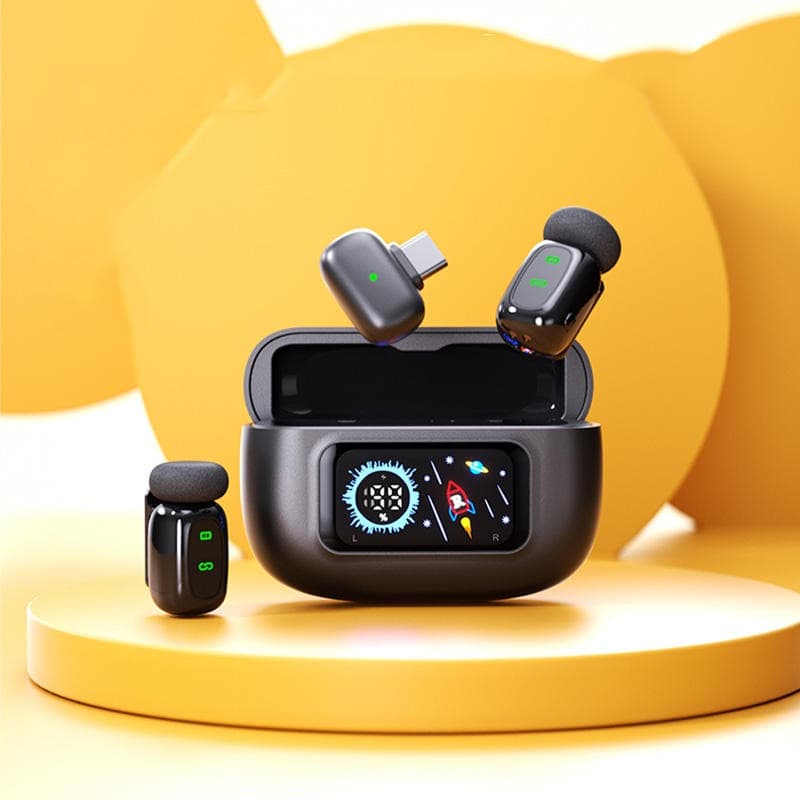 T80 Wireless Microphone With Charging Case Plug & Play view 4