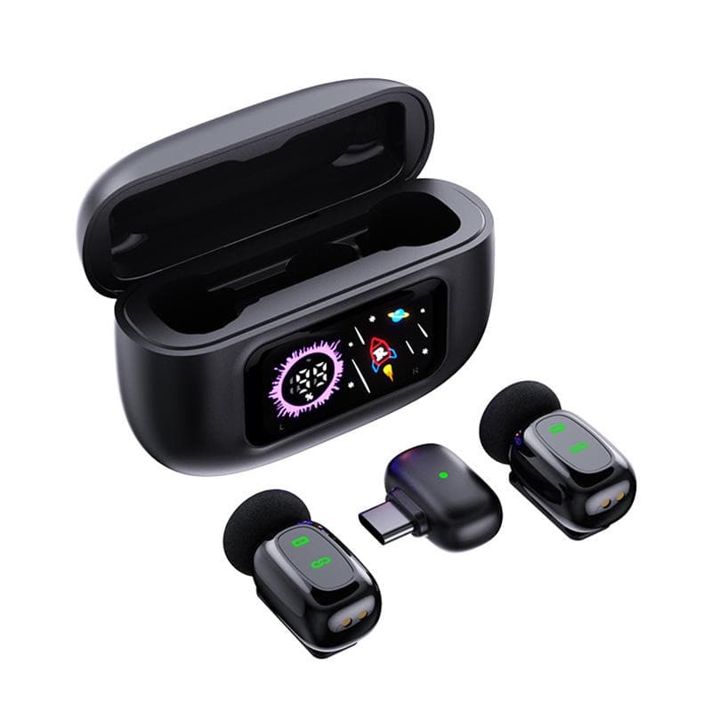 T80 Wireless Microphone With Charging Case Plug & Play