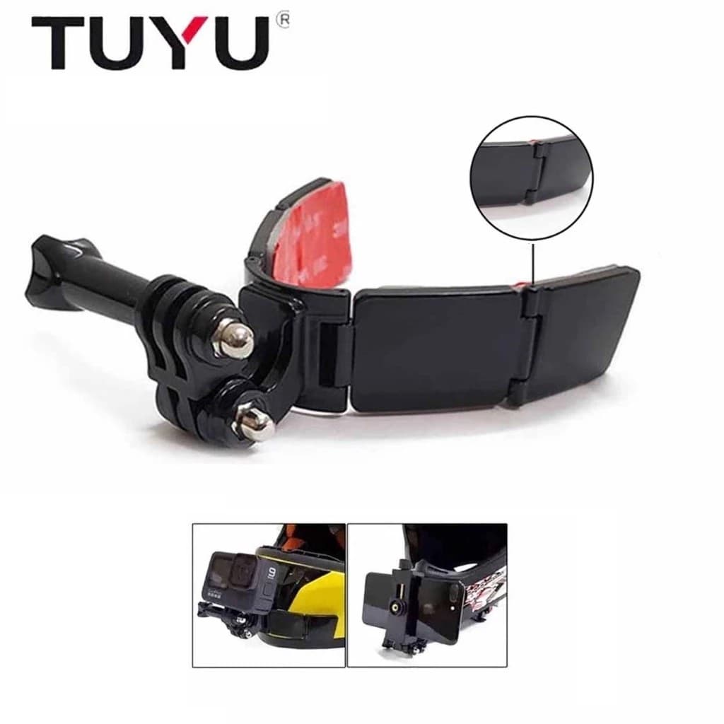 Tuyu Helmet Chin Mount For Full Face Helmet Foldable Adjustable Helmet Strap For GoPro