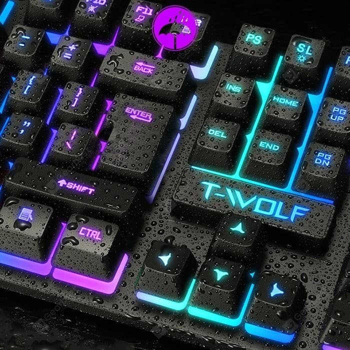TWOLF TF200 Wired Keyboard And Mouse Kit Gaming LED Backlight view 2