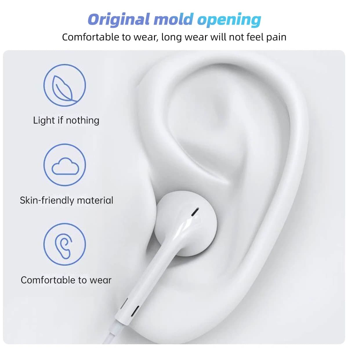 Type C Wired Earphones In-Ear With Mic For For Type C Devices view 3