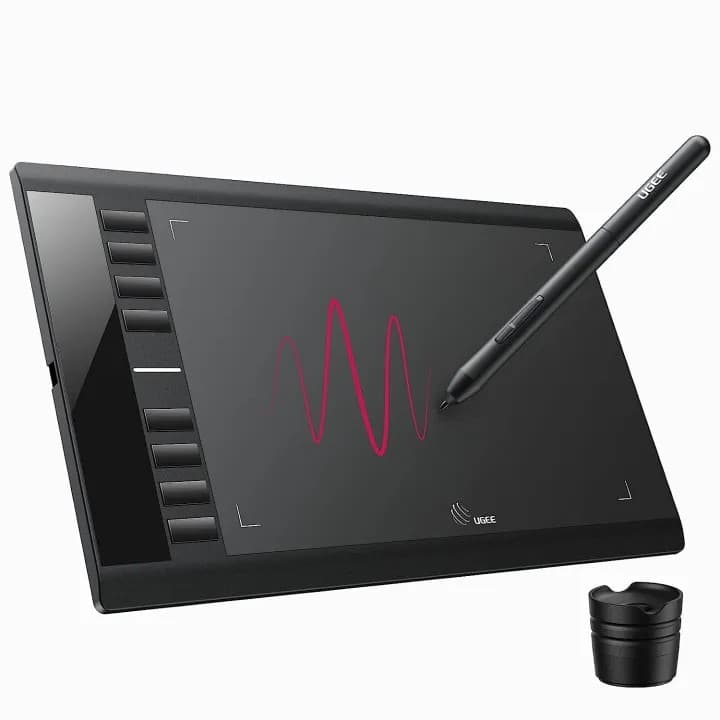 UGEE M708 V3 Digital Drawing Tablet 10 x 6 Inches Large Graphics Tablet