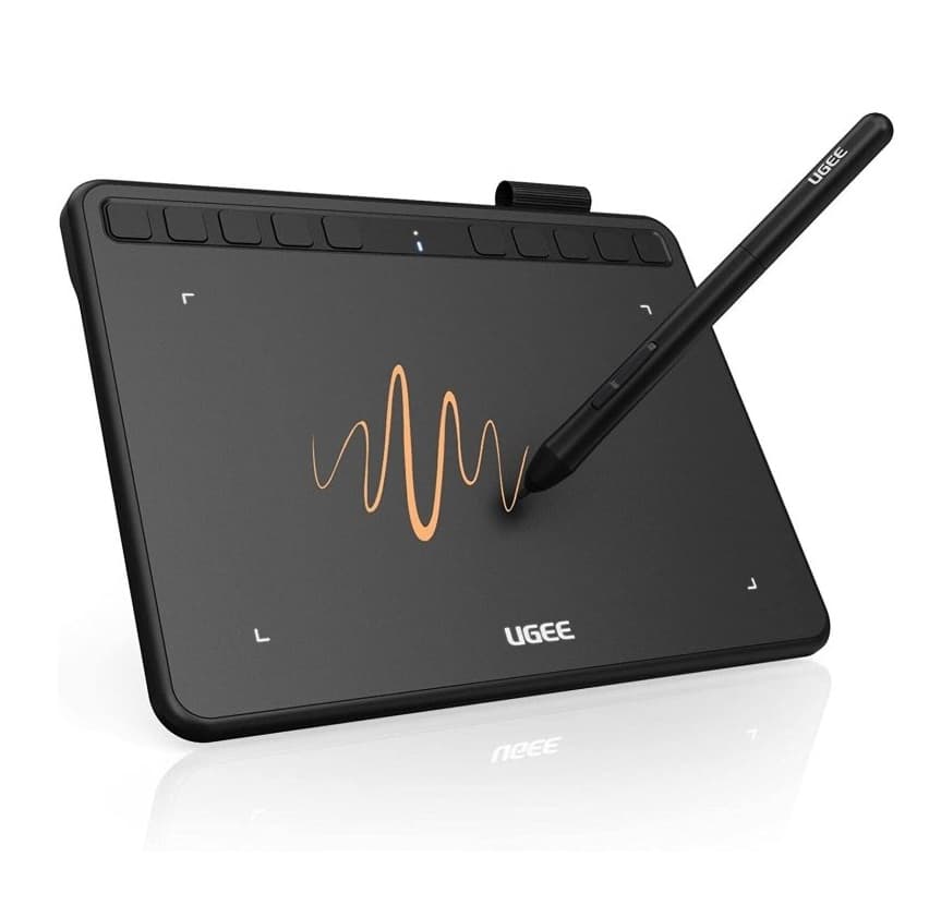 UGEE S640 Graphic Drawing Tablet With Battery-Free Stylus And 10 Express Keys