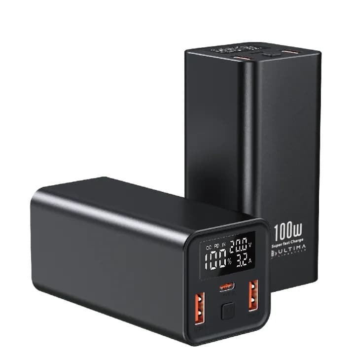 Ultima 20K Ultra Max 100W 20000mAh Power Bank - Full Metal Body, LED Display, PD & QC 3.0