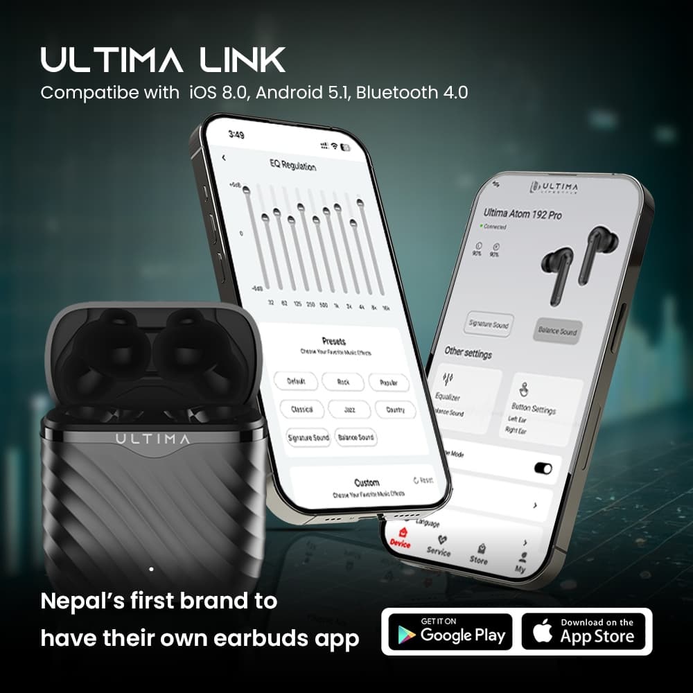 Ultima Atom 192 Pro Wireless Earbuds With 120 Hours Playtime, Quad Mic AI ENC And 40ms Low Latency Gaming Mode view 4
