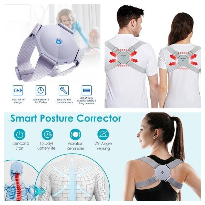 Unisex Adjustable Sensor Back Posture Correction Belt view 3