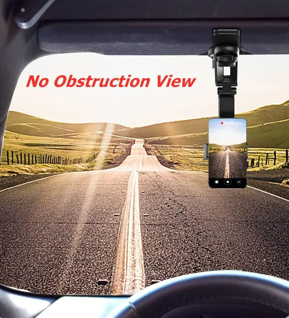 Universal Adjustable Clip Car Phone Mount For Visor view 4