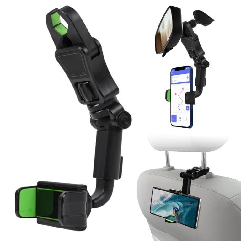 Universal Car Rearview 360° Rotating Mobile Phone Holder Mount
