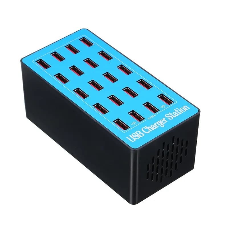 USB Smart Charger Hub Station With 20 Ports