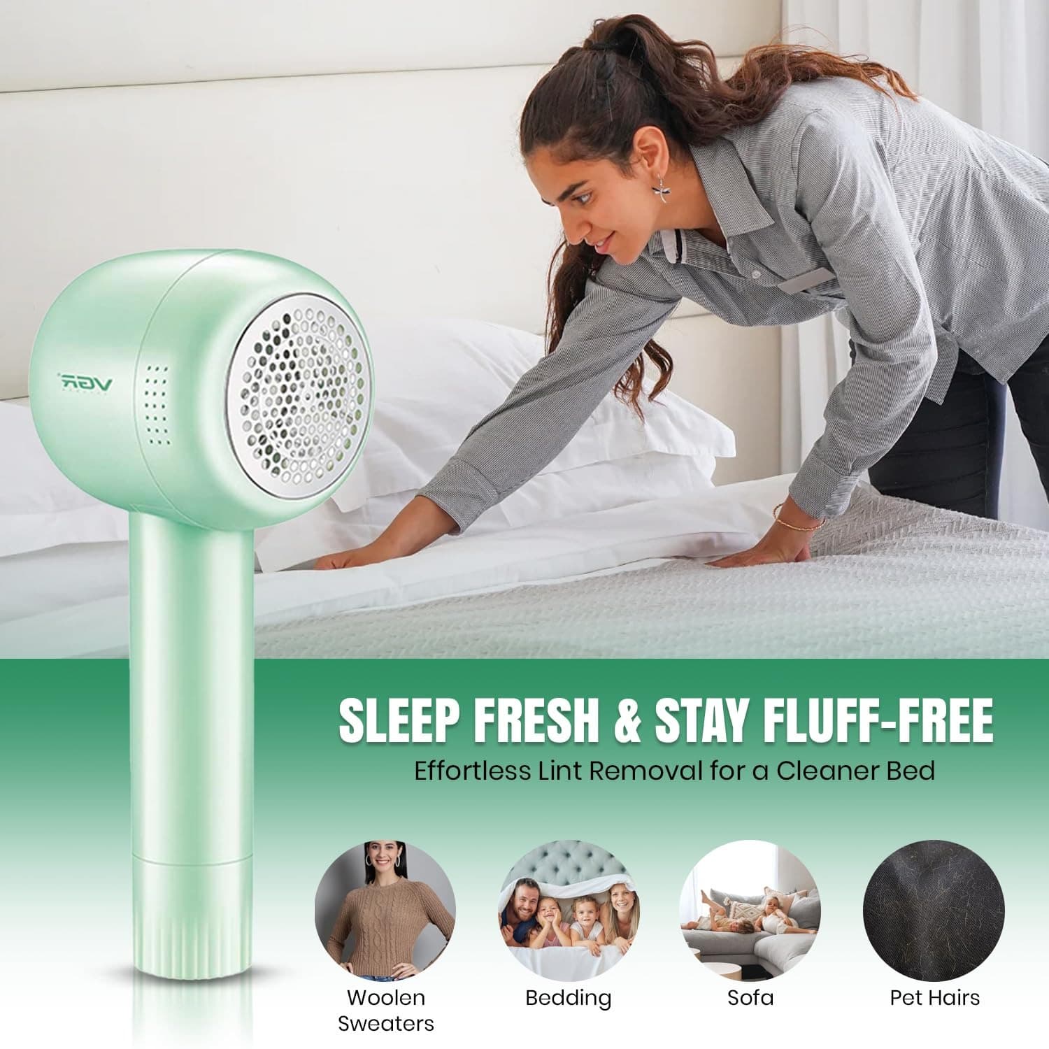 VGR V-813 Professional Rechargeable Lint Remover view 2