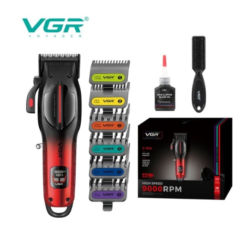 VGR V026 Professional Hair Clipper For Men 9000 RPM