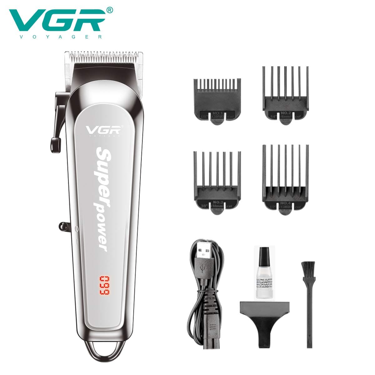 VGR V060 Cordless Rechargeable Hair Clipper For Men