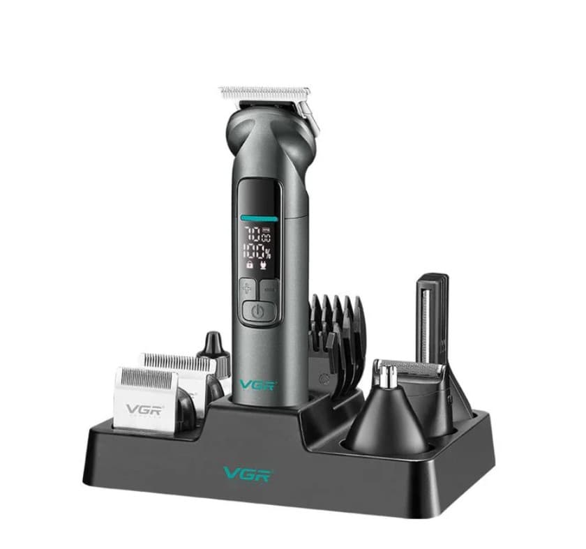 VGR V096 Professional Grooming Kit for Men 14-in-1 Metal Design IPX7 Waterproof