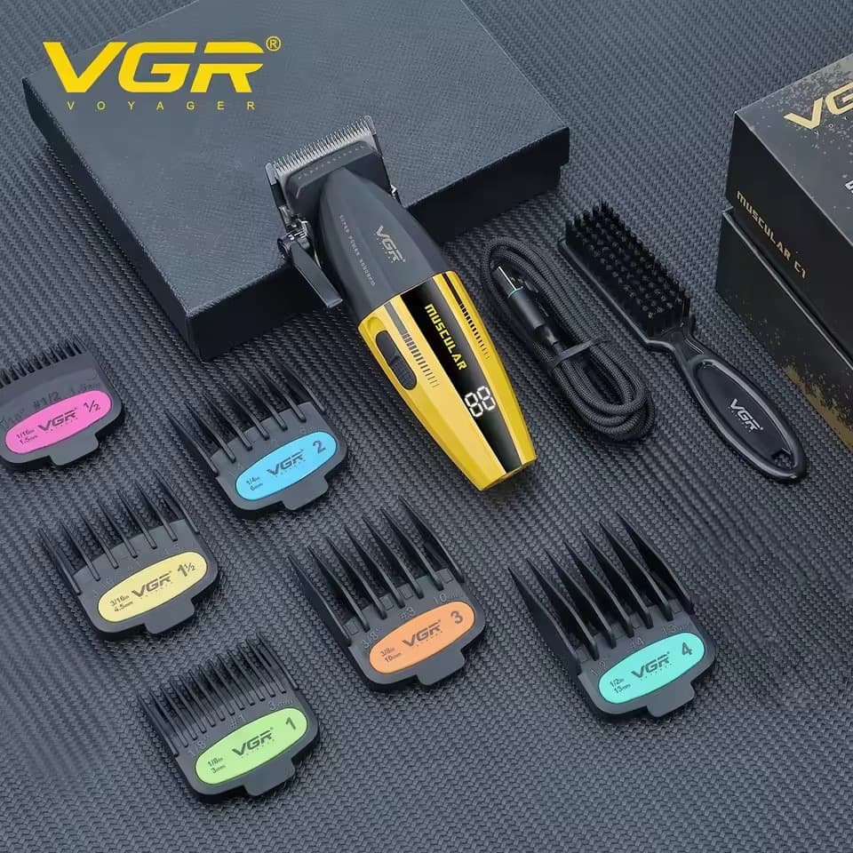 VGR V285 Professional Hair Clipper: 9000 RPM High-Speed Motor & DLC Ceramic Blade view 5