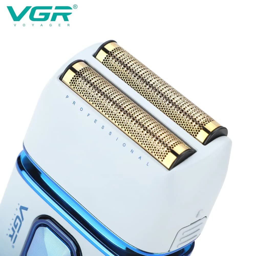 VGR V362 SUPER TRIM Foil Shaver For Men Titanium Dual Foils 2 Speeds IPX-6 Waterproof view 3