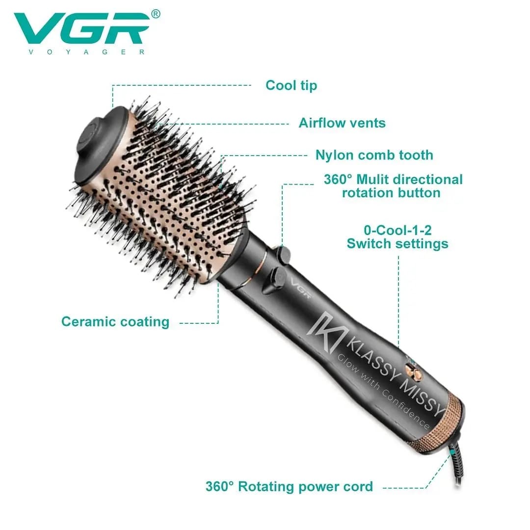 VGR V494 Rotating Hot Air Styler And Comb for Women view 5