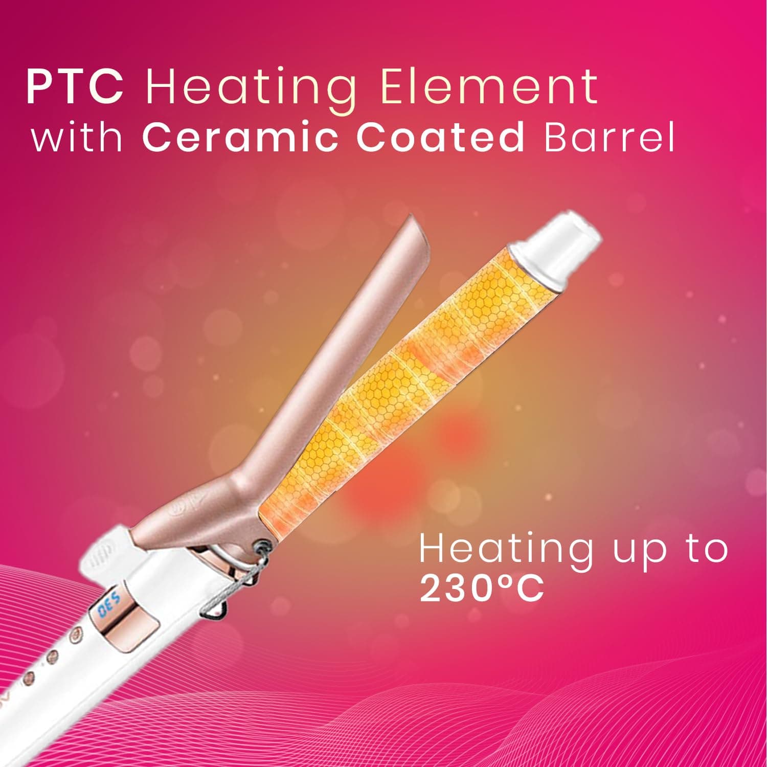 VGR V578 Professional Electric Fast Heating Hair Curling Iron view 4