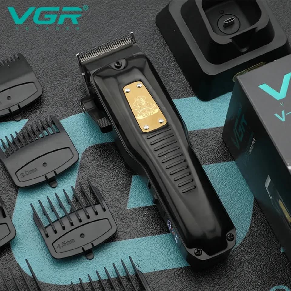 VGR V651 Electric Professional Adjustable Hair Trimmer Haircut Machine Barber Clipper view 4